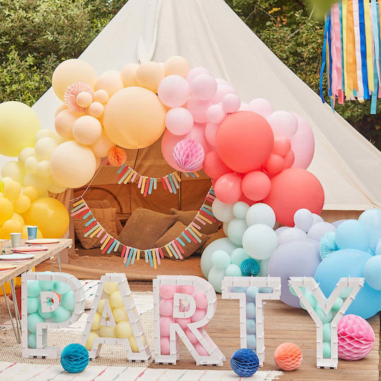 Gingerray Balloon Stand Mosaic Party Επιτραπέζιο Διακοσμητικό για Party Γράμματα