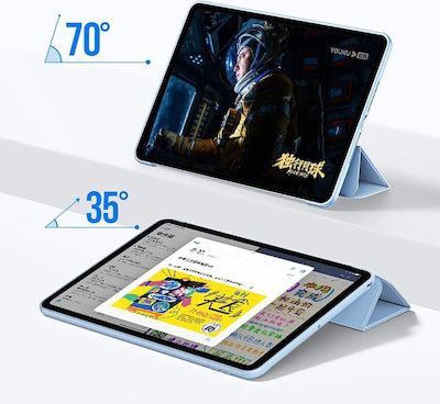 Tech-Protect Smartcase Flip Cover Δερματίνης / Πλαστικό Sky Blue (iPad 2022 10.9'')