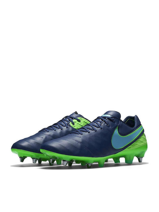 Nike Tiempo Legend VI Pro Football Shoes with Cleats Blue