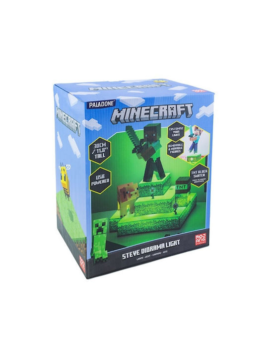 Paladone Lampă decorativă pentru copii Minecraft Multicolor 25x23x30εκ.