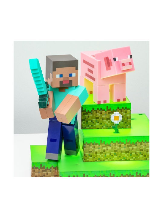 Paladone Lampă decorativă pentru copii Minecraft Multicolor 25x23x30εκ.