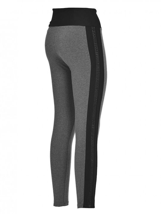 Frauen Lang Leggings Hochgeschnitten Gray