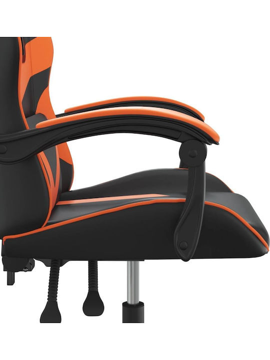 vidaXL 349549 Καρέκλα Gaming Δερματίνης Μαύρο / Πορτοκαλί