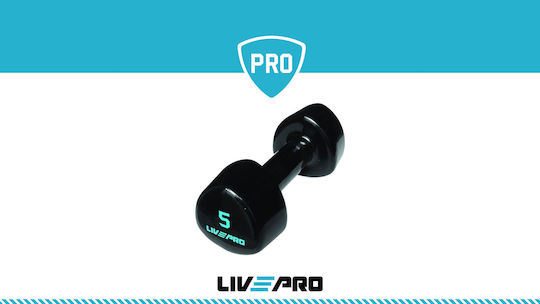 Live Pro Vinyl Set of Dumbells 2 x 5kg