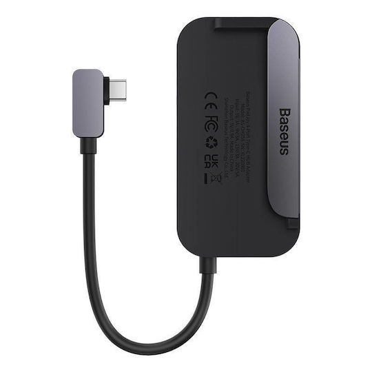 Baseus PadJoy Series 4in1 USB-C Docking Station με HDMI 4K PD Γκρι