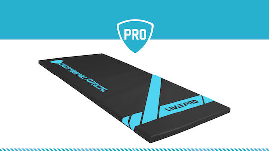 Live Pro Στρώμα Γυμναστικής Pilates Μαύρο (140x60x2.5cm)