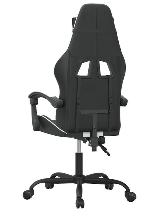 vidaXL 349524 Καρέκλα Gaming Δερματίνης Μαύρο/Λευκό
