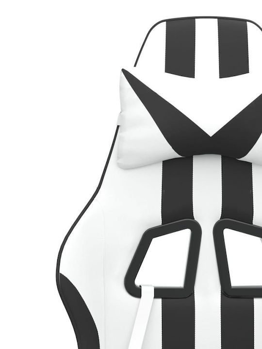 vidaXL 349541 Gaming Stuhl mit Fußstütze White / Black