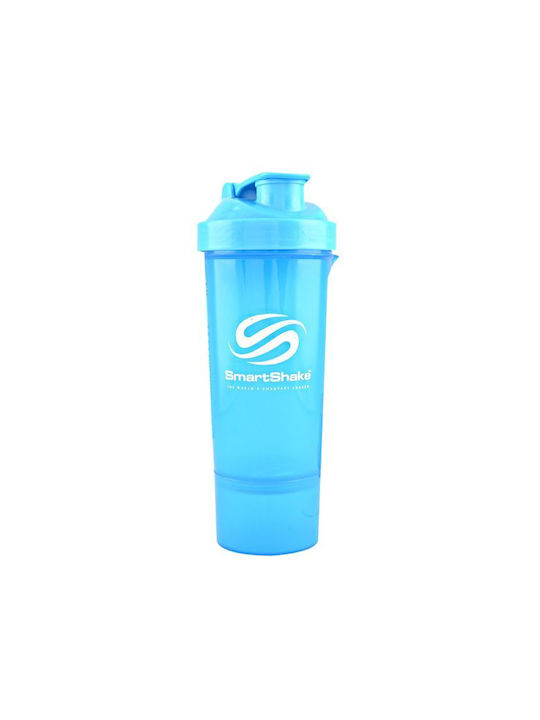 SmartShake Slim 10253101 Plastic Protein Shaker 500ml Blue