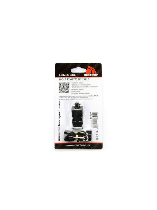 Meteor Wolf Referees / Coaches Whistle with Cord