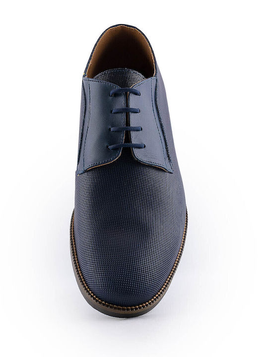 Men's Leather Casual Shoes Blue
