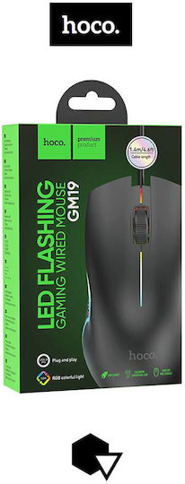 Hoco GM19 RGB Gaming Mouse Negru