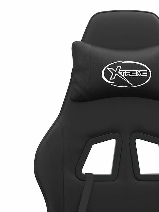 vidaXL 349587 Καρέκλα Gaming Δερματίνης με Υποπόδιο Μαύρη