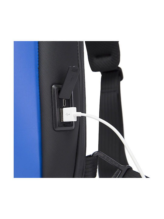 Men's Blue Sling Bag