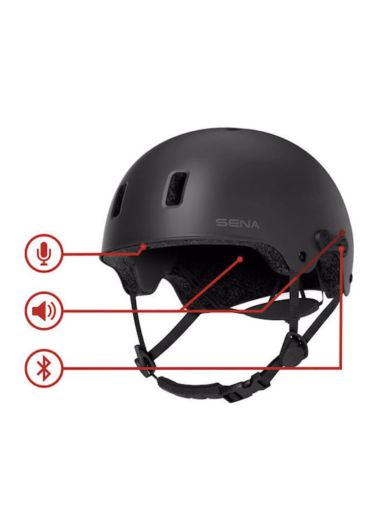 Sena Multisport Rumba Κράνος Ποδηλάτου Πόλης Μαύρο Sena Multisport Rumba Κράνος Ποδηλάτου Πόλης Μαύρο