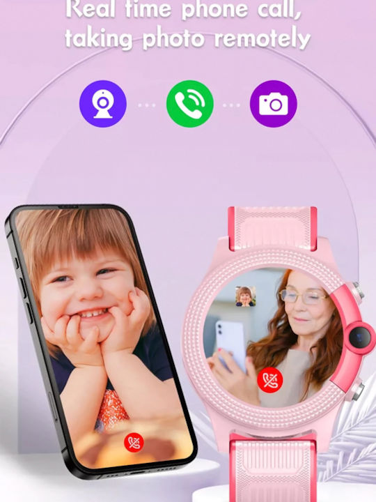 INTIME Kinder-Digitaluhr mit GPS und Kautschuk/Plastikarmband Blau