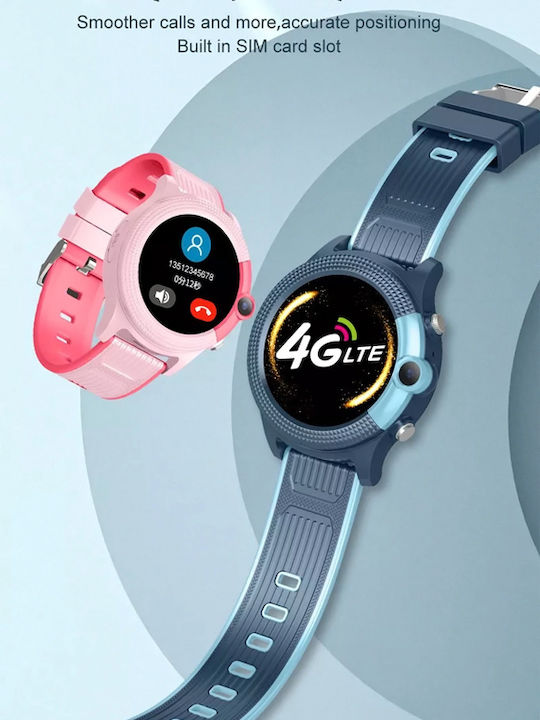 INTIME Kids Digital Watch with GPS and Rubber/Plastic Strap Black