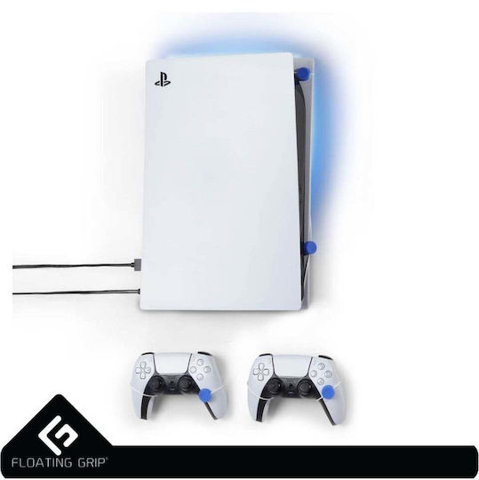 Floating Grip Βάση για 2 χειριστήρια PS5 Τοίχου Bundle Deluxe Box Λευκή 368054