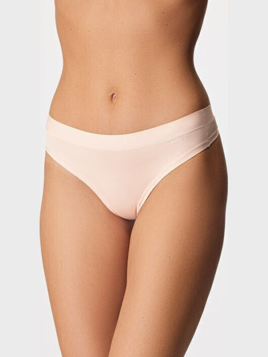 Γυναικεία String 3Pack Black/Beige/Pink