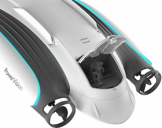 Powervision PowerDolphin Explorer Version Drohne Unterwasser mit 4K Kamera und Steuerung Weiß