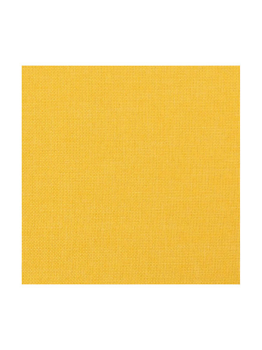 Fabric Upholstered Bench Stool Open Yellow 70x35x41cm