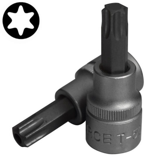Force Allen Torx 3/8 socket Walnut with Torx Head and Socket 3/8'' T50x50mm
