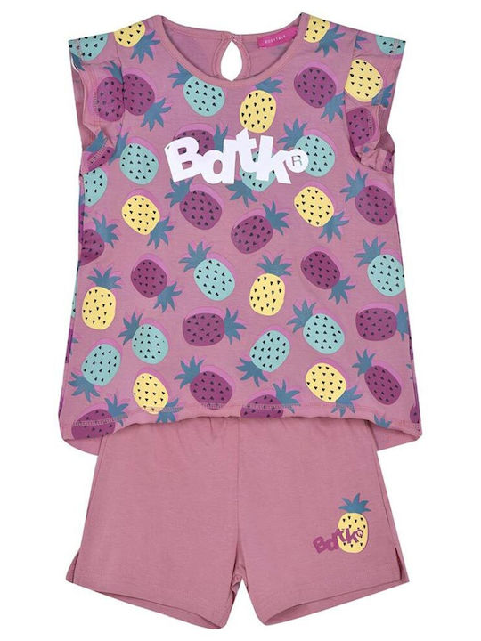 BodyTalk Kids Set with Shorts Summer 2pcs Pink