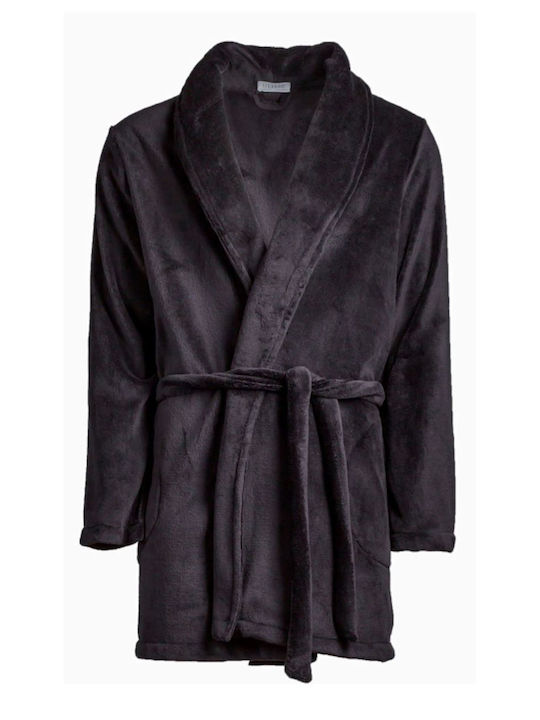 Ulisse Winter Herrenpyjama Schwarze