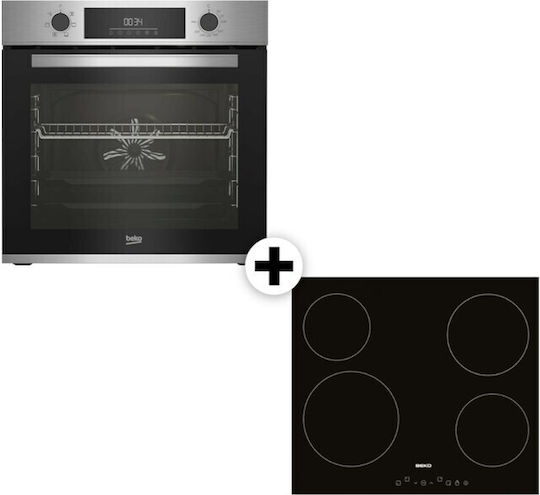 Beko Фурна над плот 72лт с керамични котлони Ш59.4см.