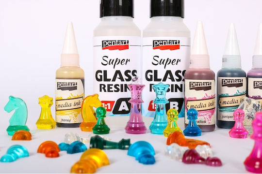 Pentart Super Glass Ρητίνη Δύο Συστατικών UV Resistant 300ml