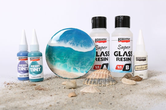 Pentart Super Glass Ρητίνη Δύο Συστατικών UV Resistant 300ml