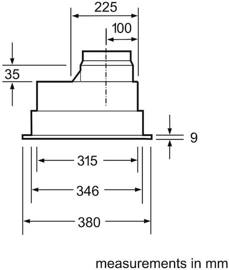 Bosch Μηχανισμός Απορρόφησης 53cm Inox