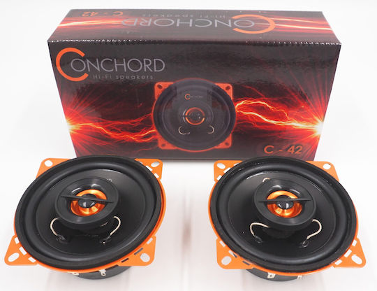 Conchord C42 Σετ Ηχεία Αυτοκινήτου 4" με 60W RMS (2 Δρόμων)