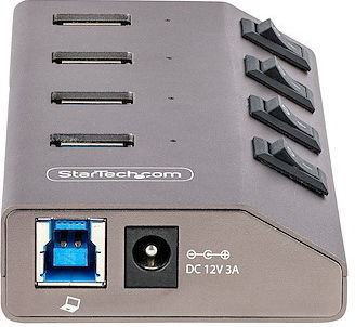 StarTech USB-Hub Mit 4 Anschlüssen USB 3.2 Mit Micro-USB-B Anschluss Grau