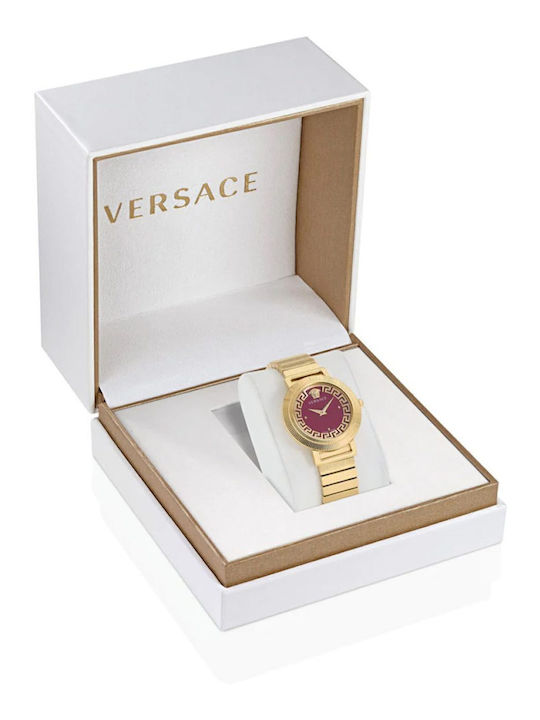 Versace Greca Women's Watch with Gold Metal Bracelet