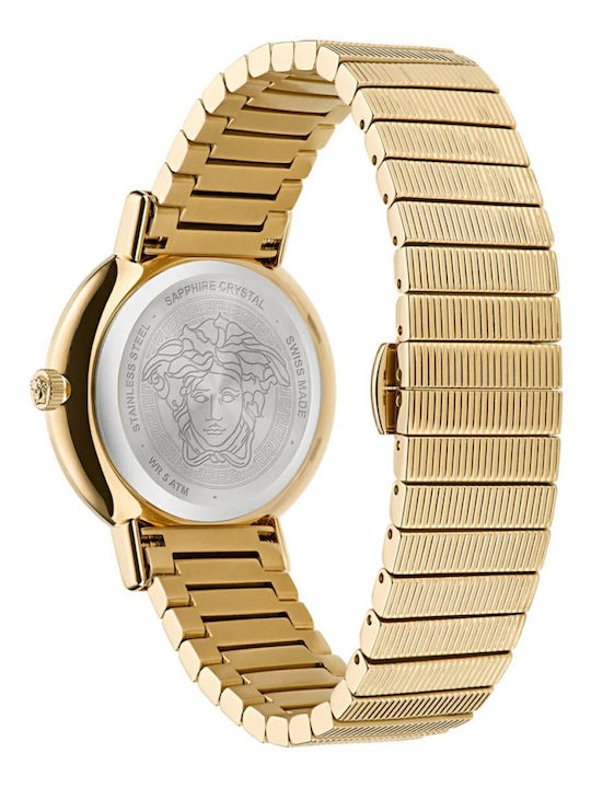 Versace Greca Ρολόι Μπαταρίας με Μεταλλικό Μπρασελέ Versace Greca Ρολόι Μπαταρίας με Μεταλλικό Μπρασελέ