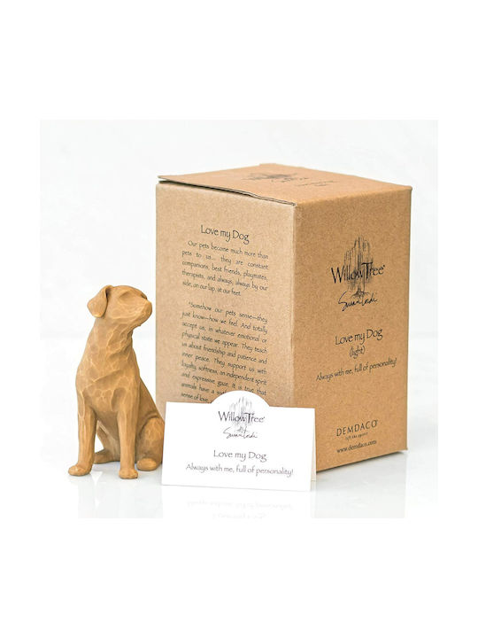 Willow Tree Decorative Dog Polyresin 8.5cm 1pcs