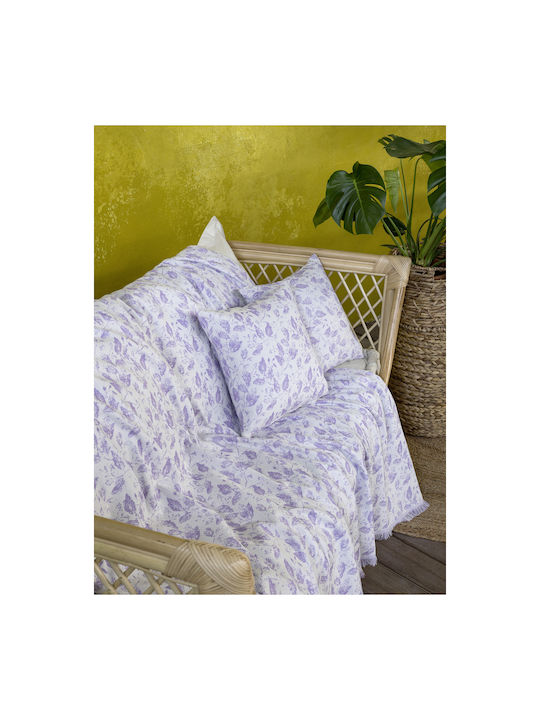 Nima Juliette Ριχτάρι Πολυθρόνας 180x180εκ. Lilac 29858