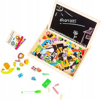 Ecotoys Kids Magnetic Board / Blackboard 30x23x22cm