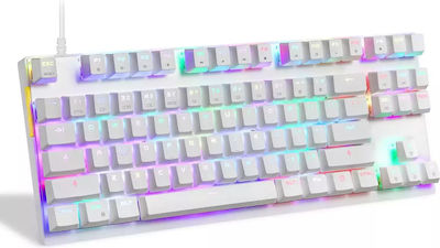 Motospeed Phantom Bundle Set Gaming Tastatur mit RGB-Beleuchtung & Maus (Englisch US) Weiß