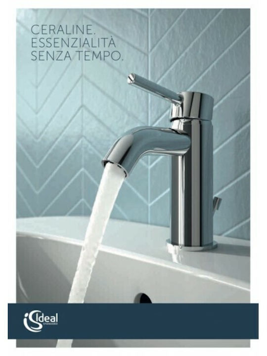 Ideal Standard Ceraline Αναμεικτική Μπαταρία Νιπτήρα Ασημί