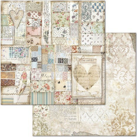 Stamperia Imagine Foi Scrapbooking Față și spate 190gr/m² 10 foi 10buc SBBL65