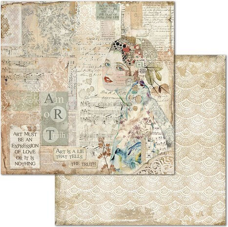 Stamperia Imagine Foi Scrapbooking Față și spate 190gr/m² 10 foi 10buc SBBL65