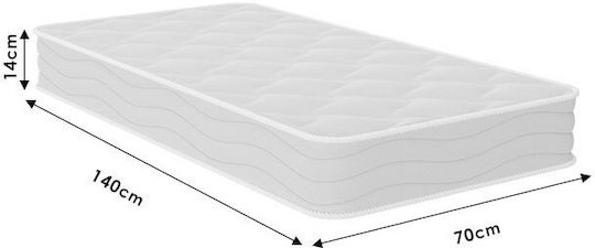 Pakketo Orthopädisch Matratze Kinderbett 70cmx140cmx14cm