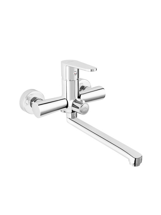 Ferro Algeo Mixing Sink Faucet Silver