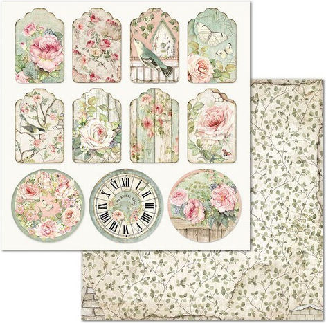 Stamperia House of Roses Листа Scrapbooking Двустранен 190гр/кв.м 10 листове