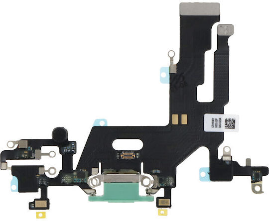 Flex Cable with Charging port in Green colour for iPhone 11