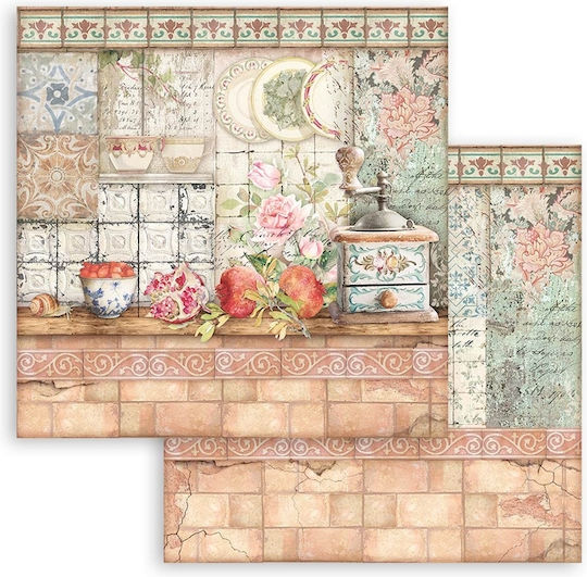 Stamperia Casa Granada Листа Scrapbooking 190гр/кв.м 10 листове 10бр