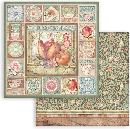 Stamperia Casa Granada Листа Scrapbooking 190гр/кв.м 10 листове 10бр