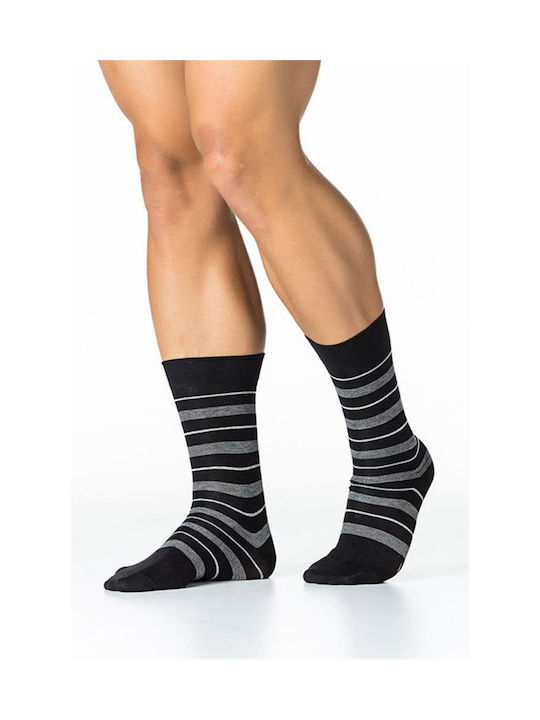 Inizio Men's Patterned Socks Black